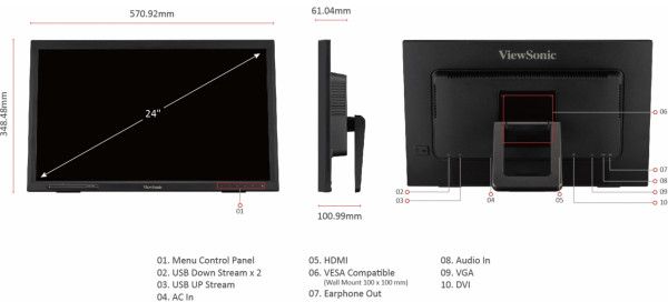 ViewSonic LCD 显示器 TD2423